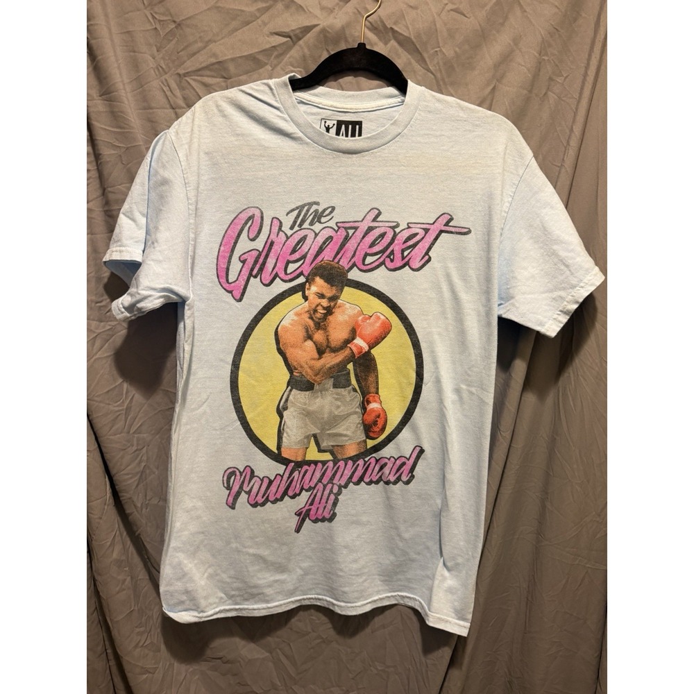 MUHAMMAD ALI THE GREATEST Cotton Blend Short Sleeve T Shirt Men's Small